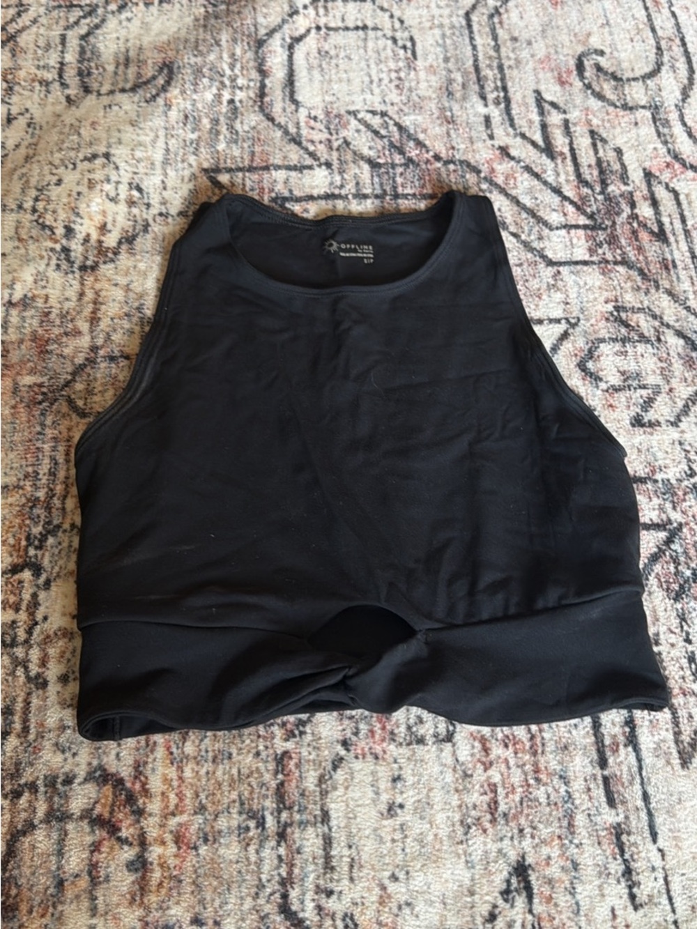 Offline by Aerie Real Me Black Sports Bra S